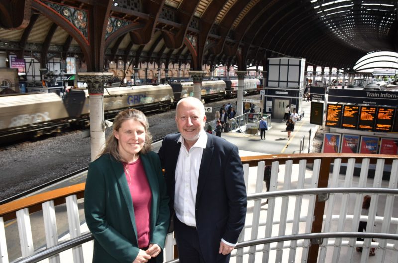 Rachael Maskell MP and Andy McDonnald MP visit York Railway station