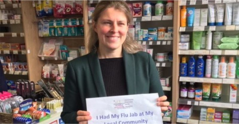 LOCAL MP Rachael Maskell (York Central) VISITS LOCAL PHARMACY AS THE NATIONAL PHARMACY FLU VACCINATION SERVICE GETS UNDERWAY