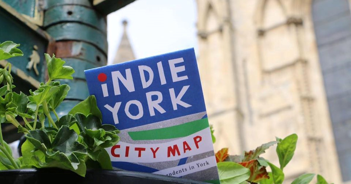 City map of York indicating Independent businesses