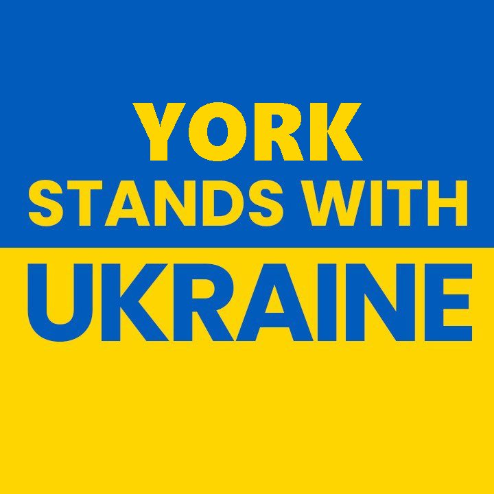 York Stands With Ukraine Banner