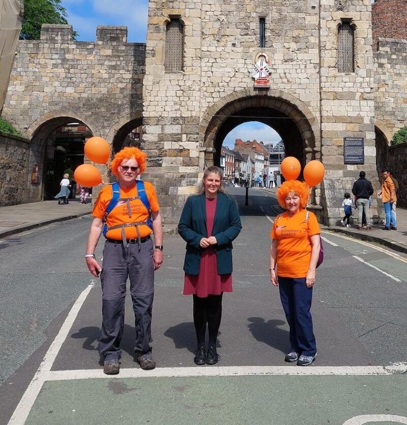 Rachael Maskell with John Hirst and Carol