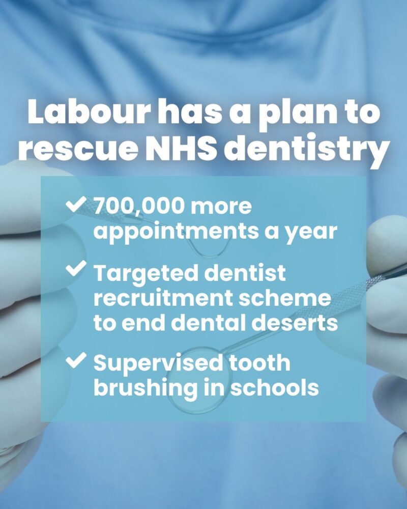 Labour has a plan to rescue NHS dentistry